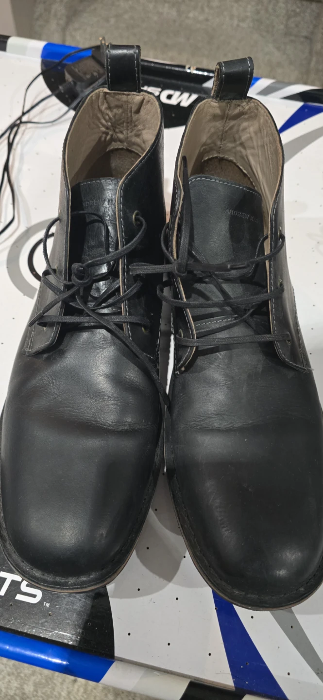 Black Leather Ankle Boots
