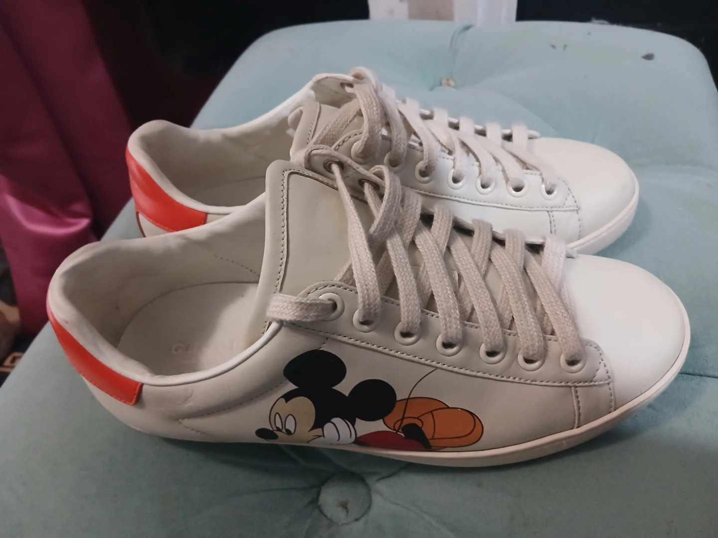 Gucci Mickey Mouse Sneakers Size 38
