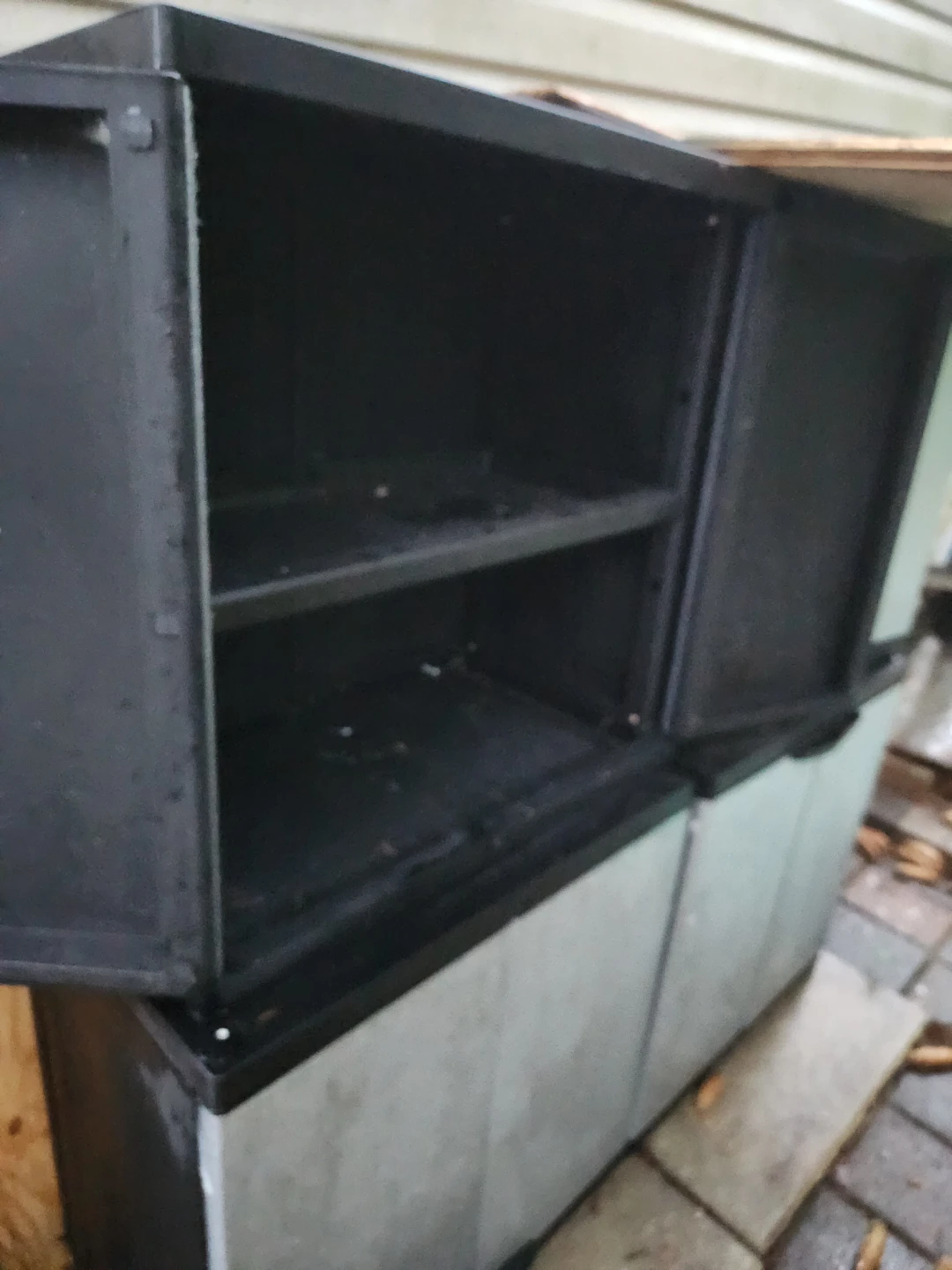 Two-Tier Plastic Storage Cabinet - photo 2