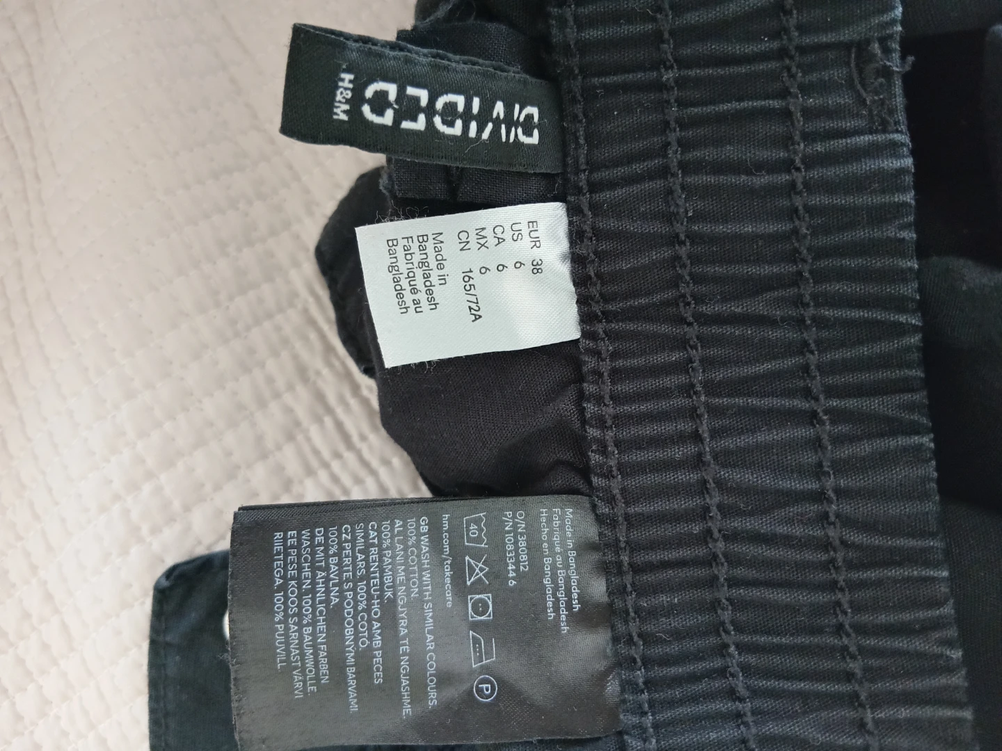 Divided by H&M Black Cargo Pants - photo 2