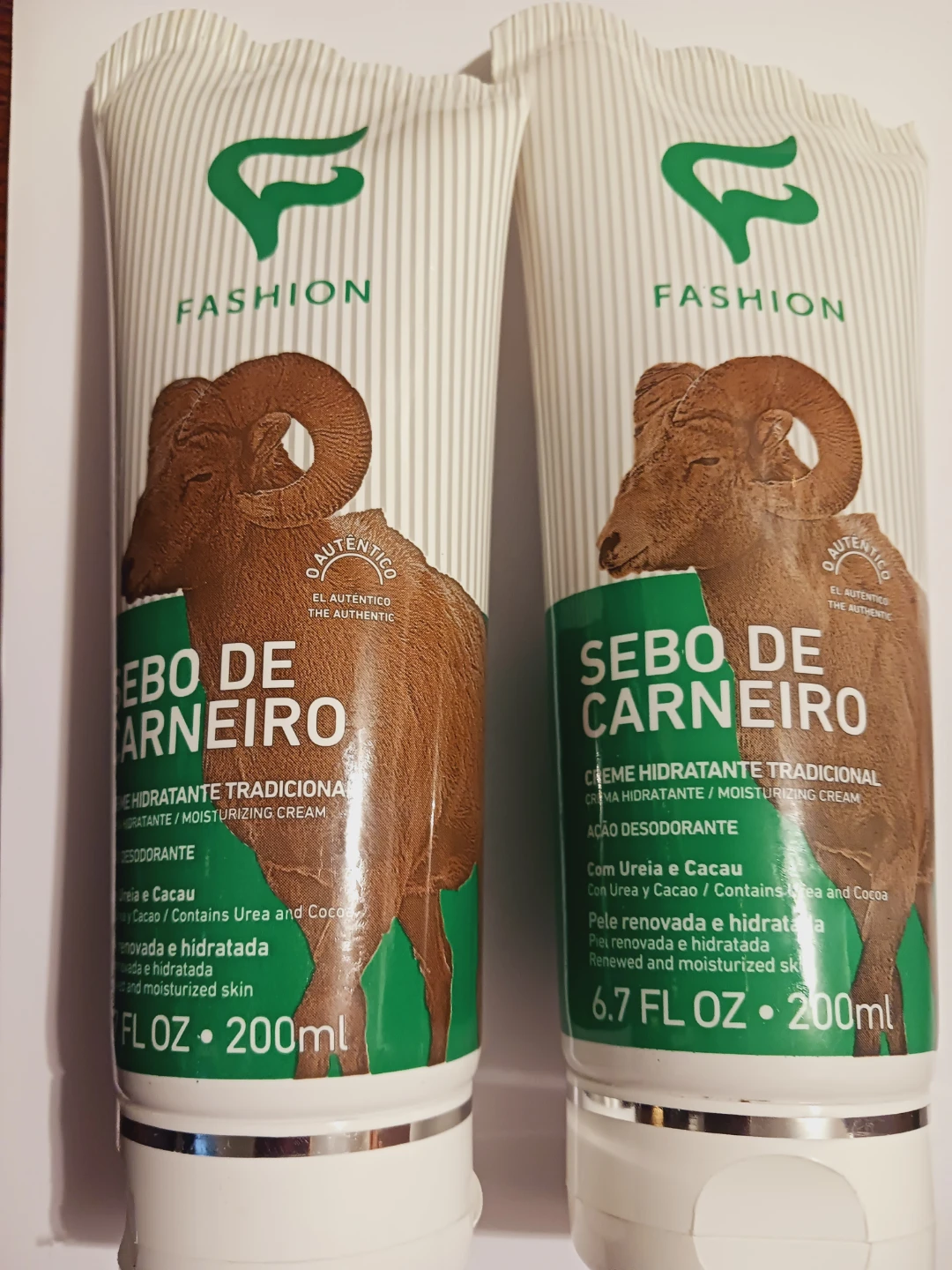 New!! 2× Sebo de Carneiro Moisturizing Creams- 200ml - photo 2