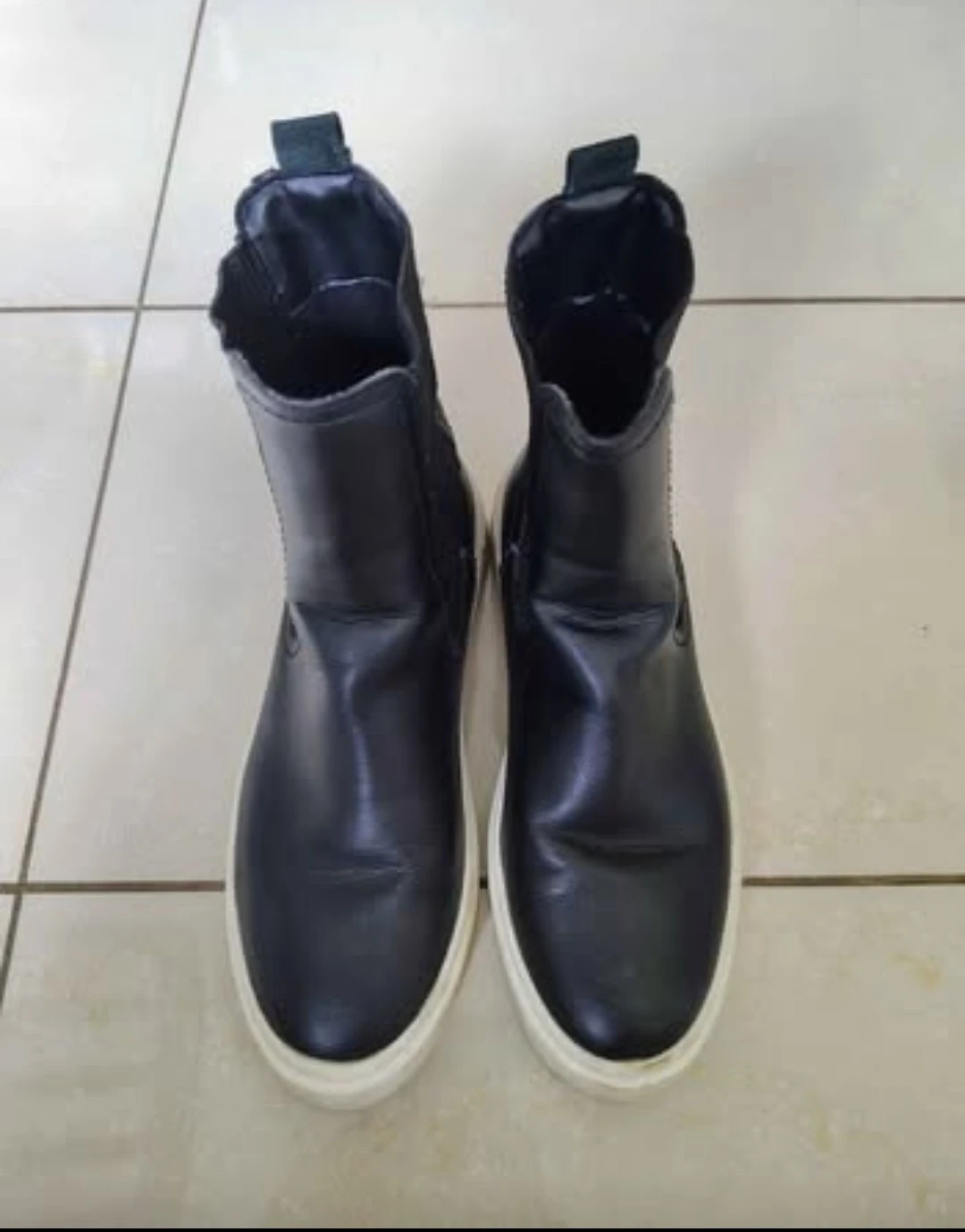 Zara Black Chelsea Sneaker Boots – Size 36 - photo 3