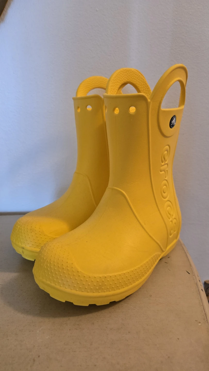 Yellow Crocs Rain Boots - Size c13