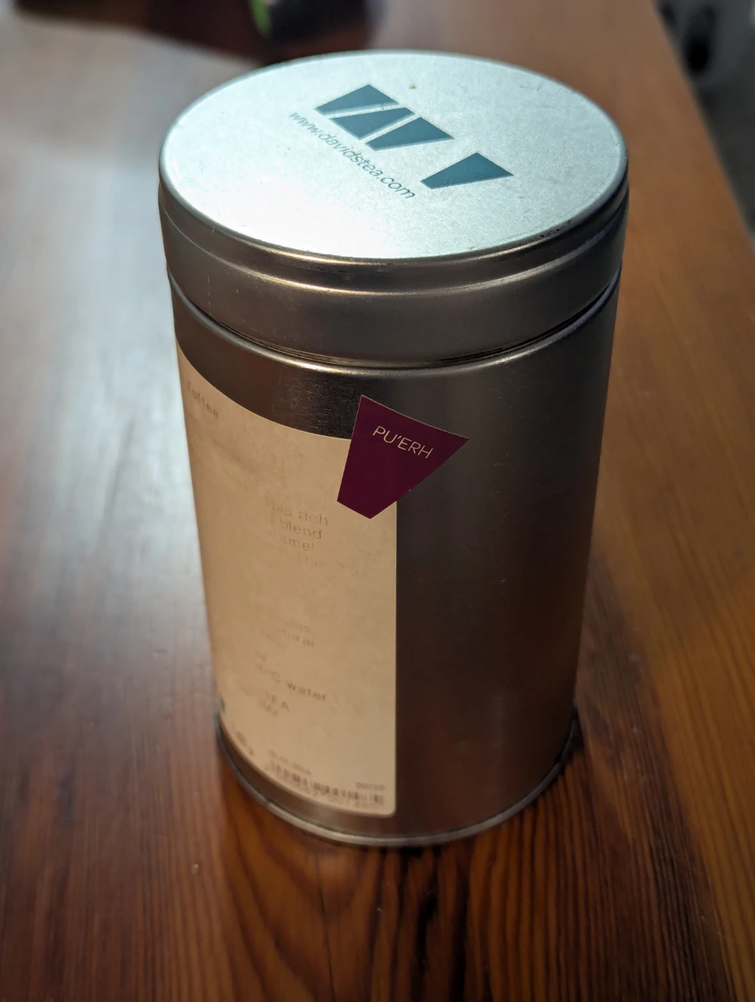 David's Tea Tin
