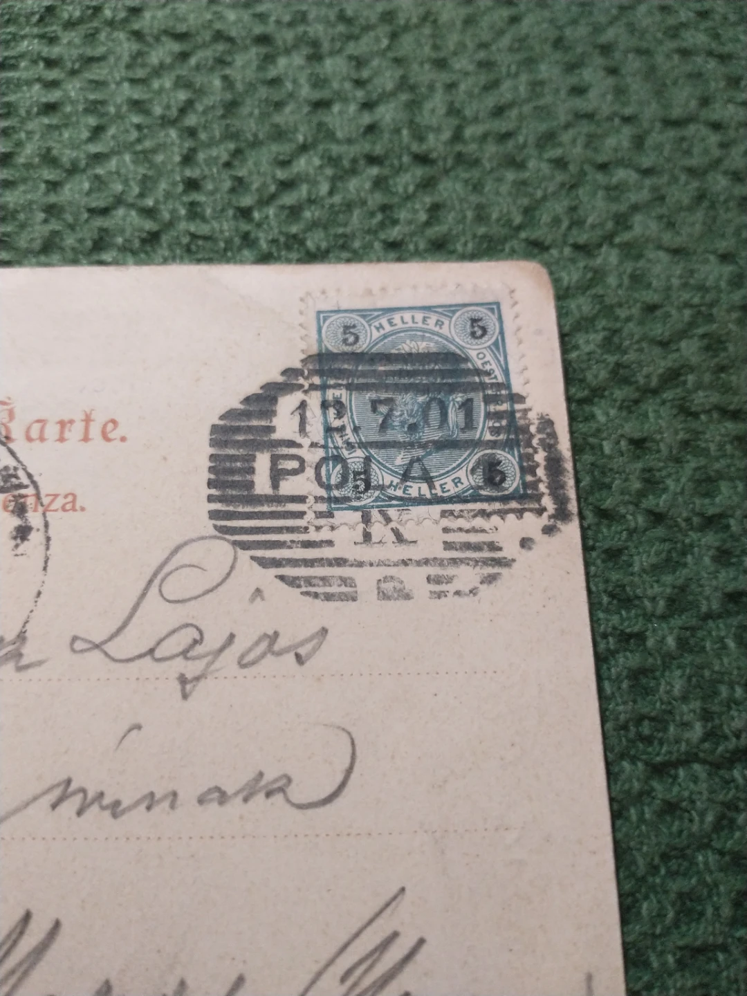 Beautiful Vintage 1901 Austro-Hungarian Military Postcard - photo 2