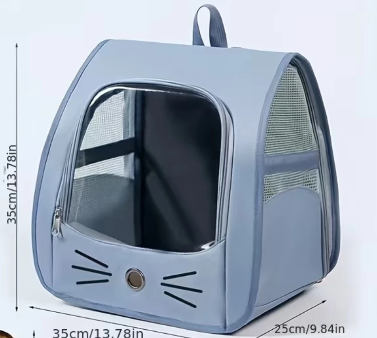 Light Blue Pet Carrier Backpack