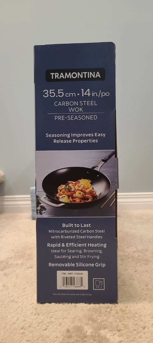 Tramontina 14-inch Carbon Steel Wok - photo 2