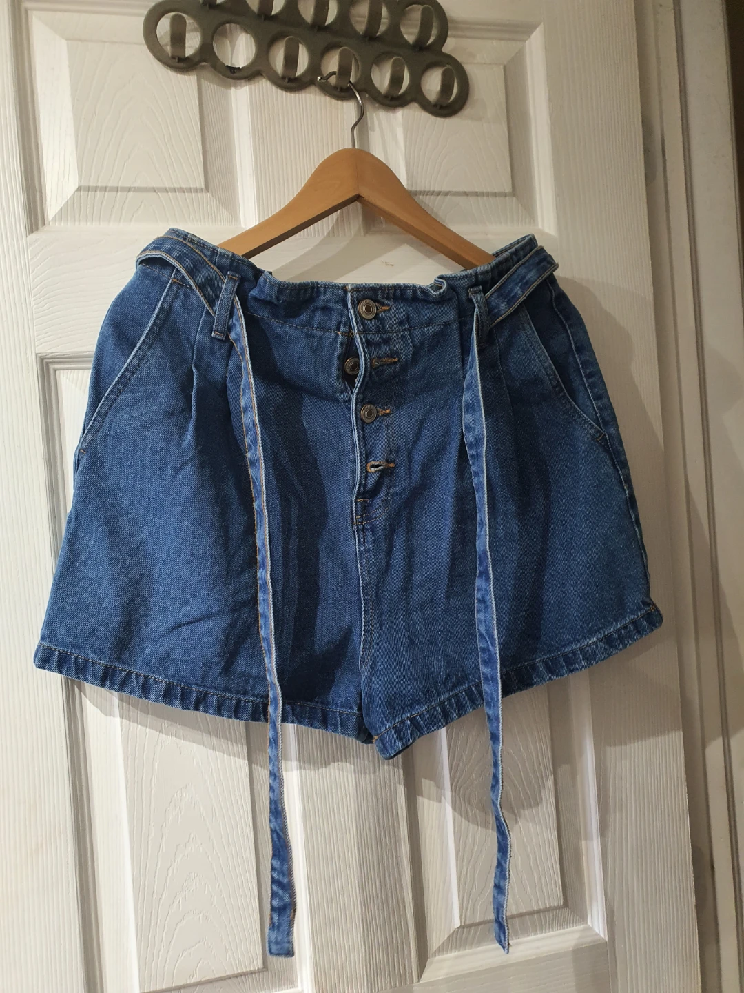 Paper Bag Denim Shorts Size 9
