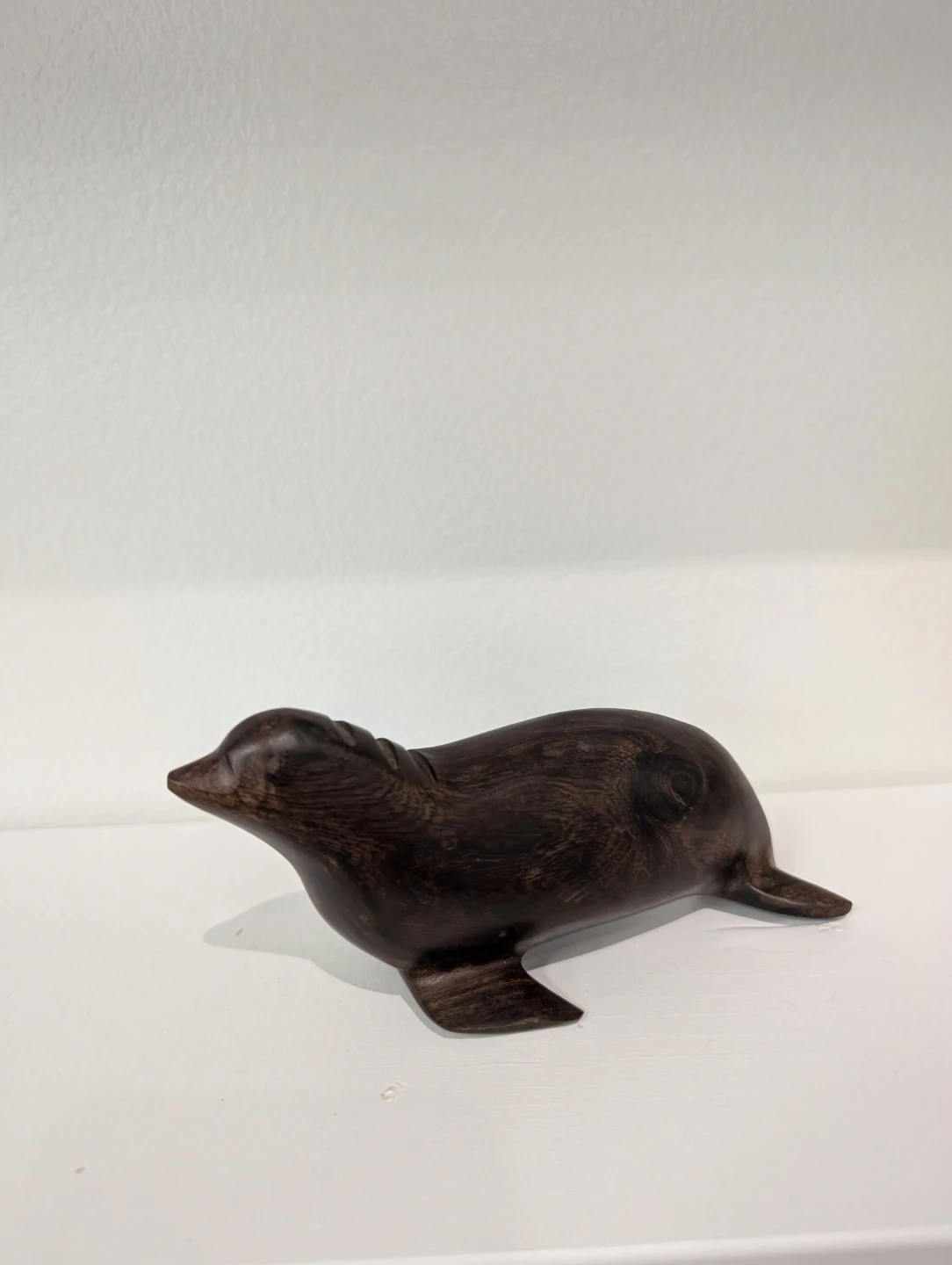 Wooden Seal Figurine
