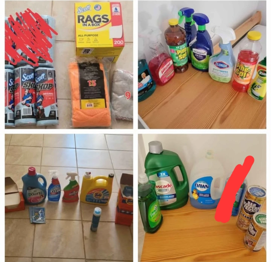 Cleaning Supplies and Rags