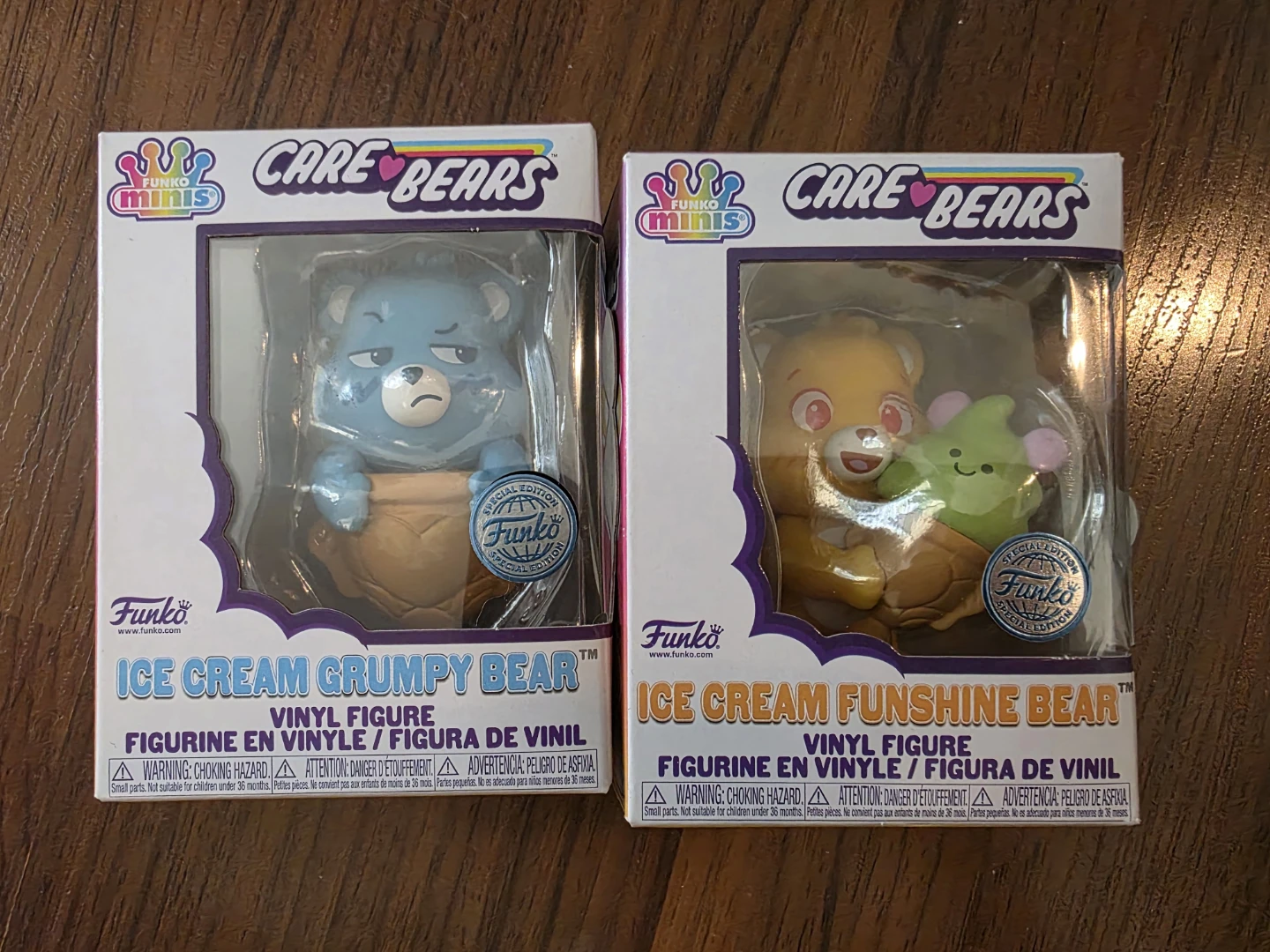 Funko Care Bears  Grumpy Bear & Funshine Bear Vinyl Figures