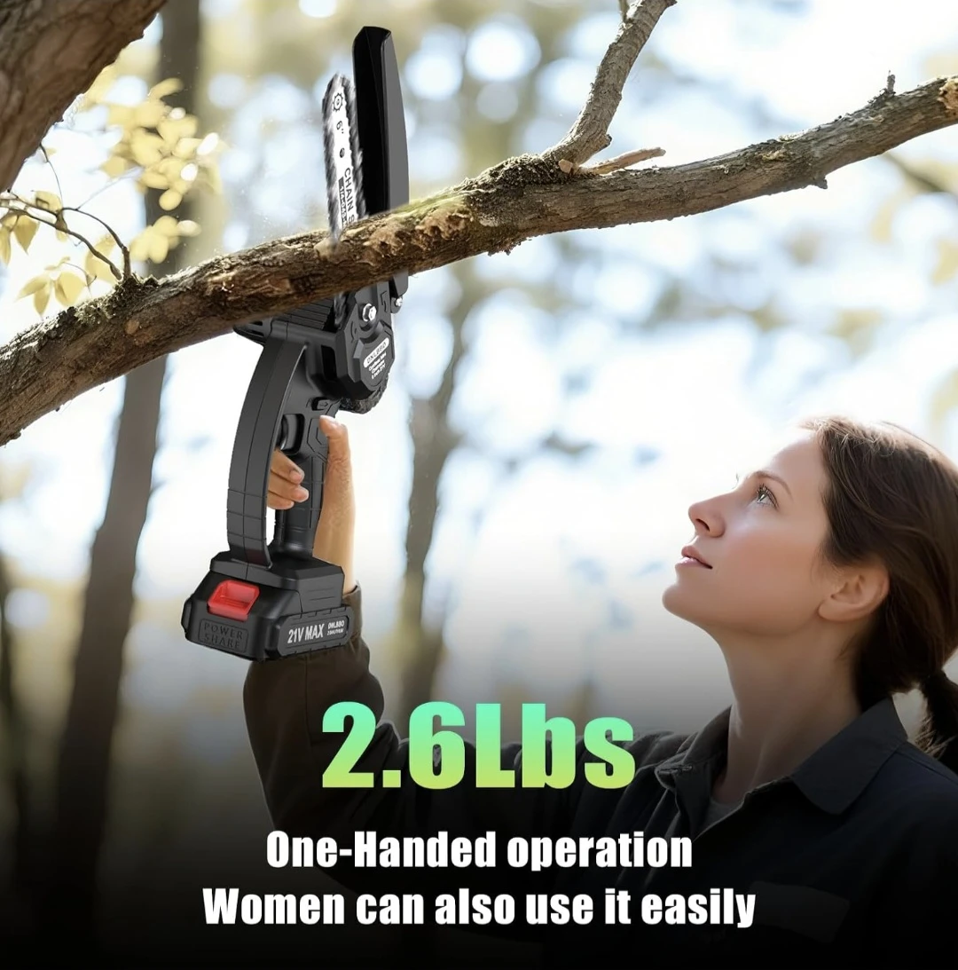 DNLBBO 6-Inch Cordless Electric Mini Chainsaw - photo 4