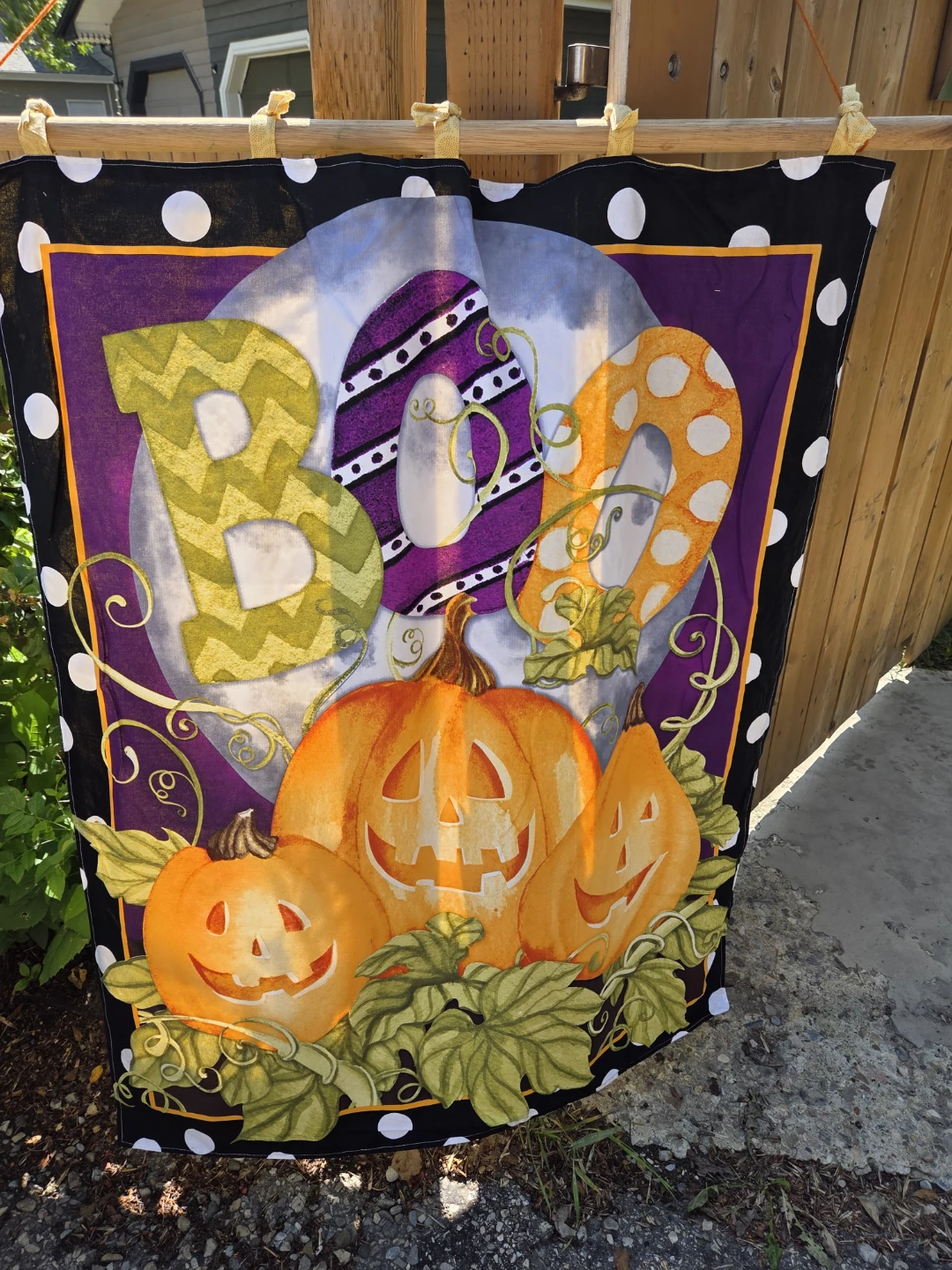 3 Halloween "BOO" Pumpkin wall hanging
