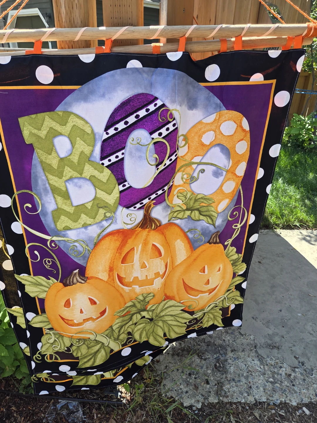 3 Halloween "BOO" Pumpkin wall hanging - photo 2