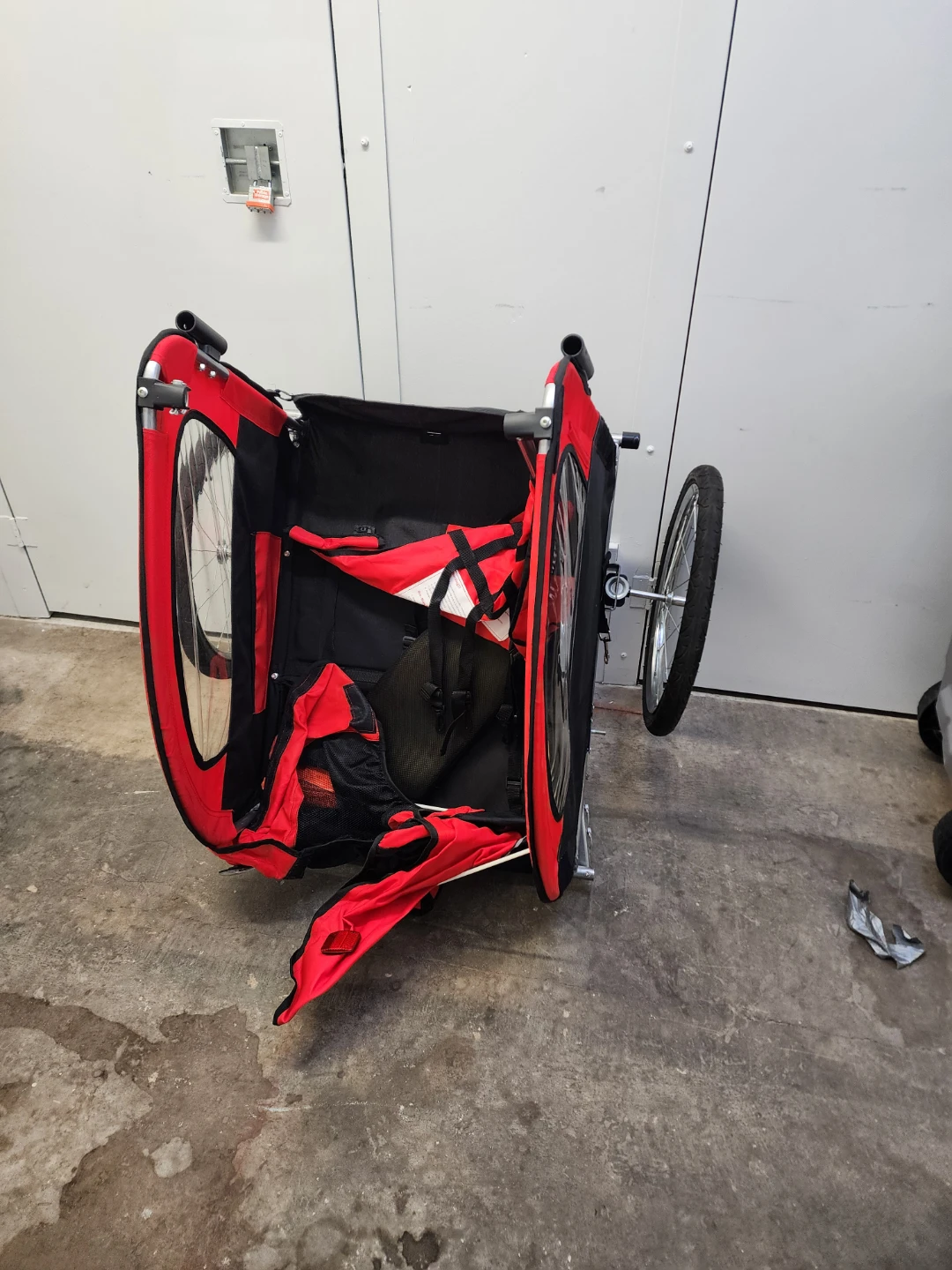 Red Bicycle Trailer for Kids
