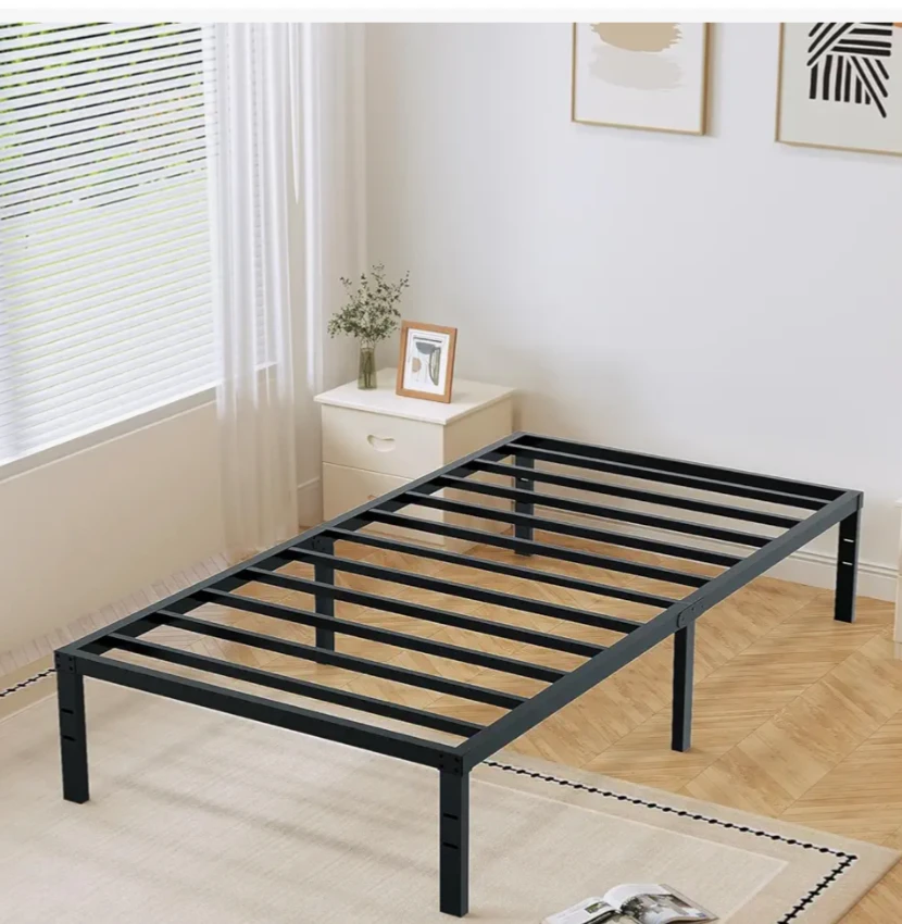 Black Metal Twin Bed Frame