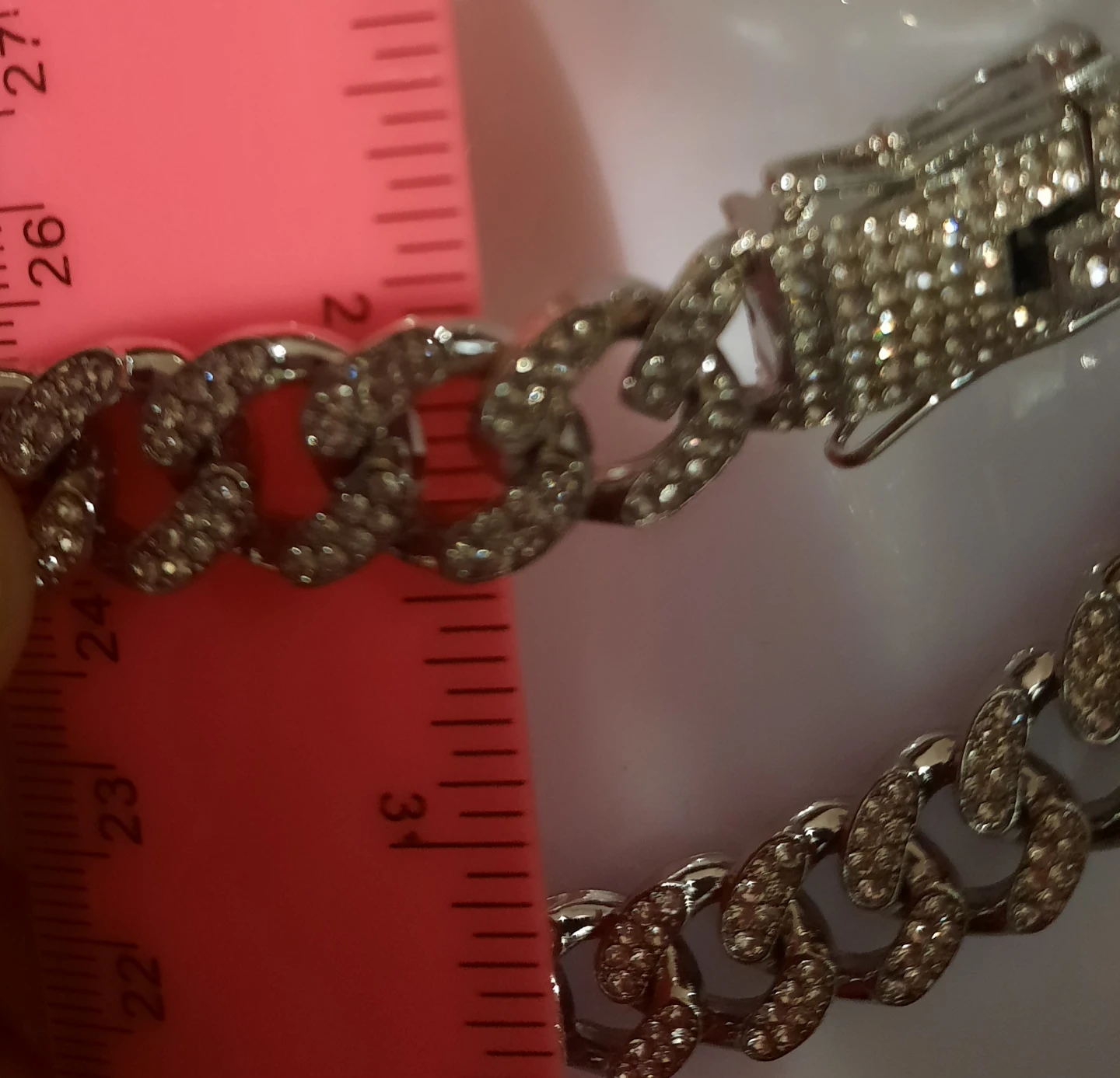 New Men's Iced out Cuban Link Chain 21.5" Necklace - photo 5