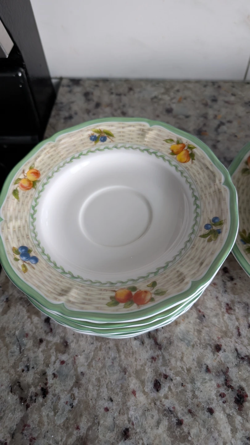 Vintage Bountiful by Mikasa Coffee Cup Saucers Set