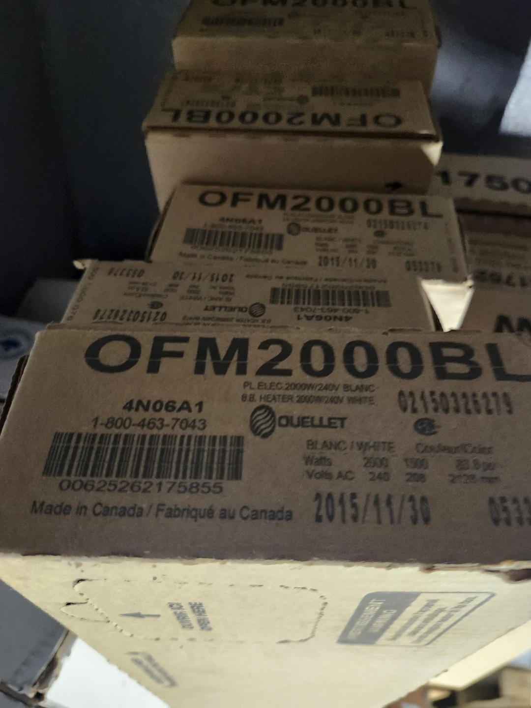 Ouellet (residential) baseboard heater