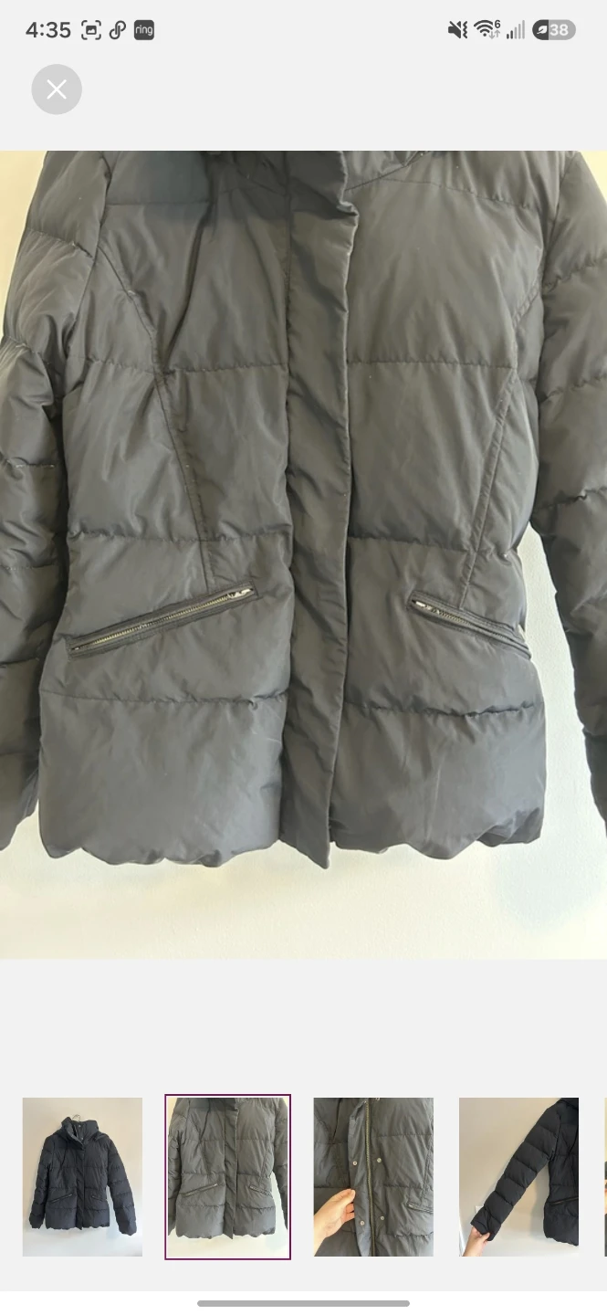 Women's Black Puffer Jacket - photo 2