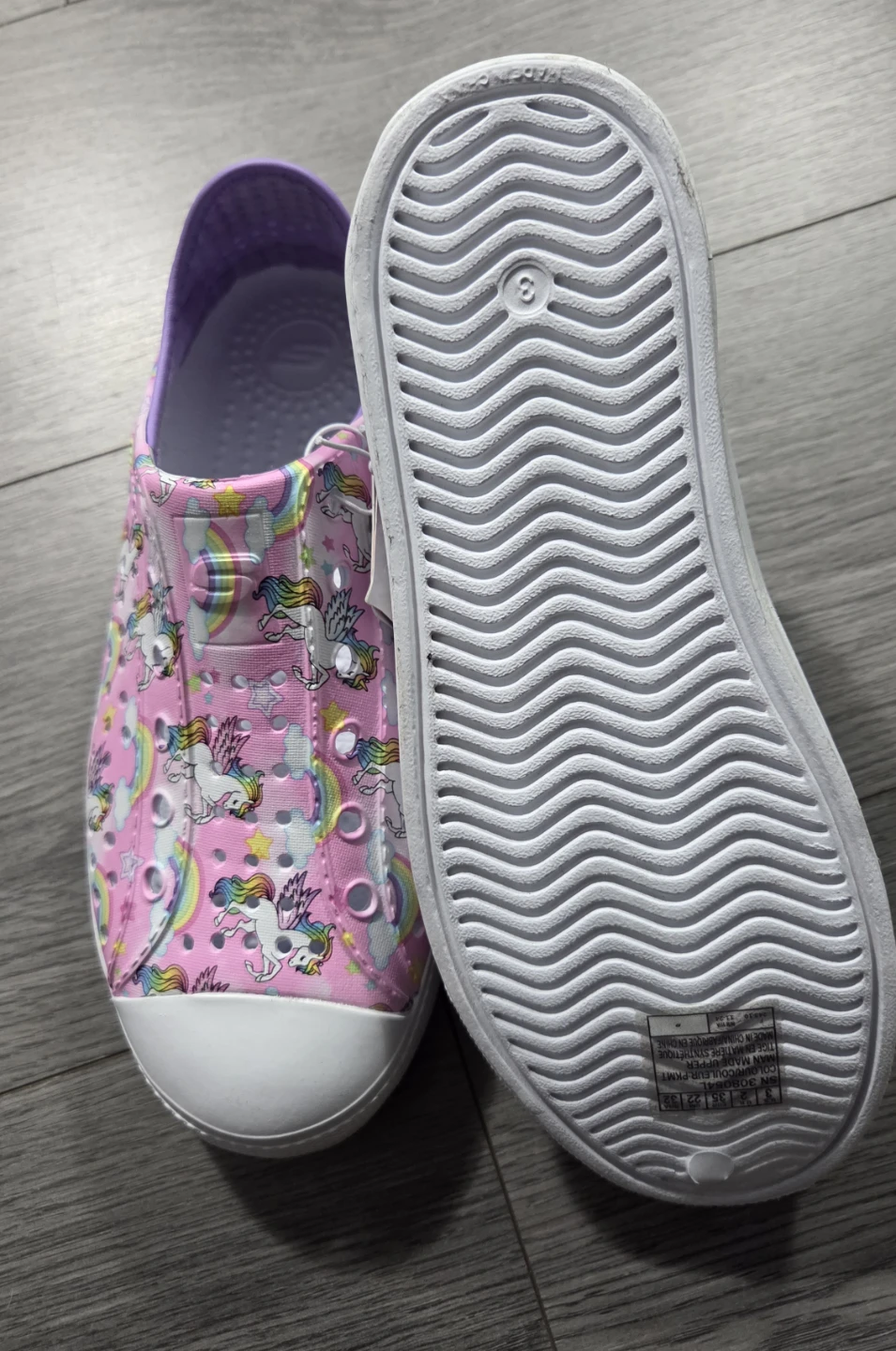 Skechers Kids Unicorn Rainbow Shoes Size 3 - photo 2