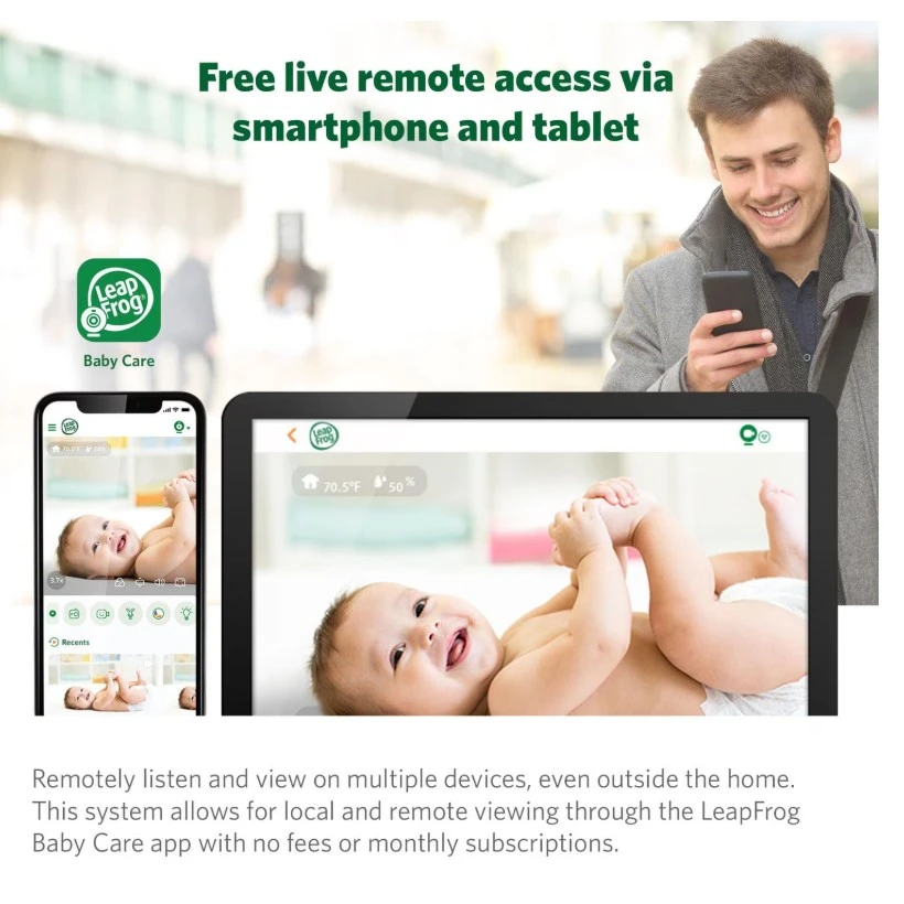 LeapFrog LF1911 1080p WiFi Remote Access 360 Video Baby Monitor - photo 2