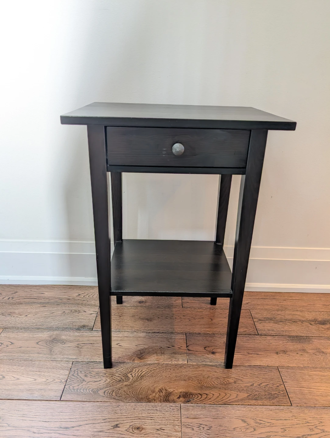 IKEA Hemnes Nightstand Side Table, Black Brown - photo 3
