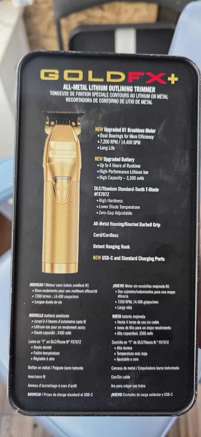 BaBylissPRO GoldFX+ Metal Lithium Outlining Trimmer - photo 3