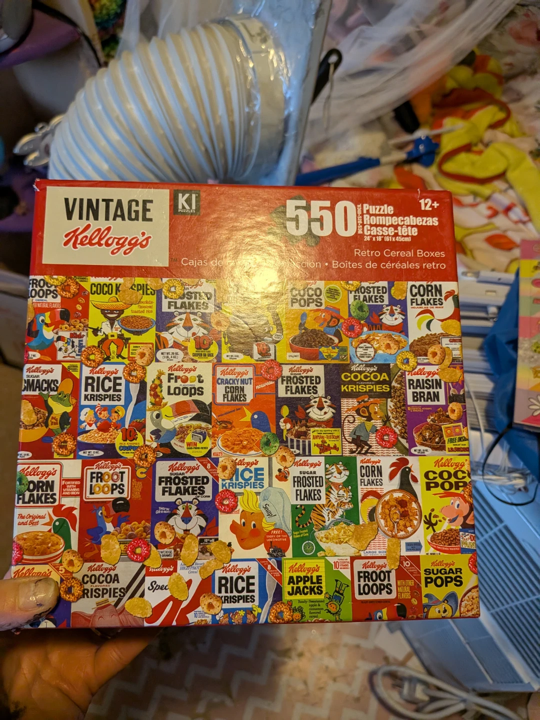 Vintage Kellogg's 550 Piece Retro Cereal Boxes Jigsaw Puzzle