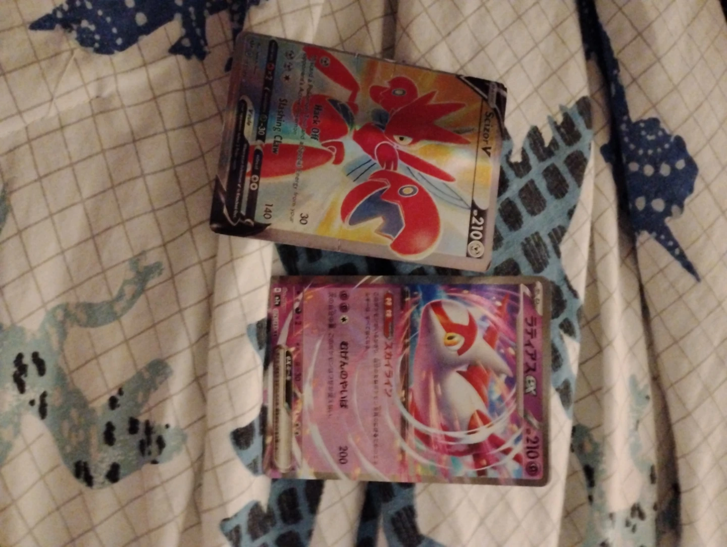 Pokemon TCG Scizor V & Latias EX Cards