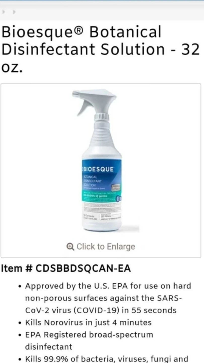 bioesque botanical disinfectant 32oz - photo 3