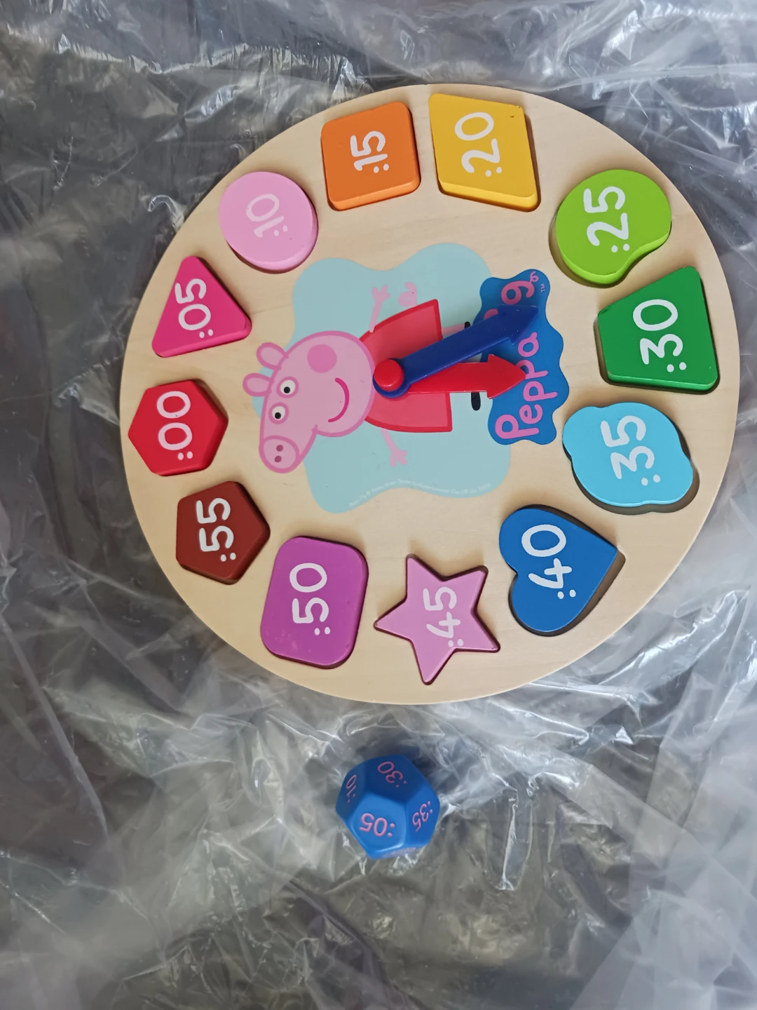 Peppa Pig Wooden Shape Sorter Clock Toy - photo 2