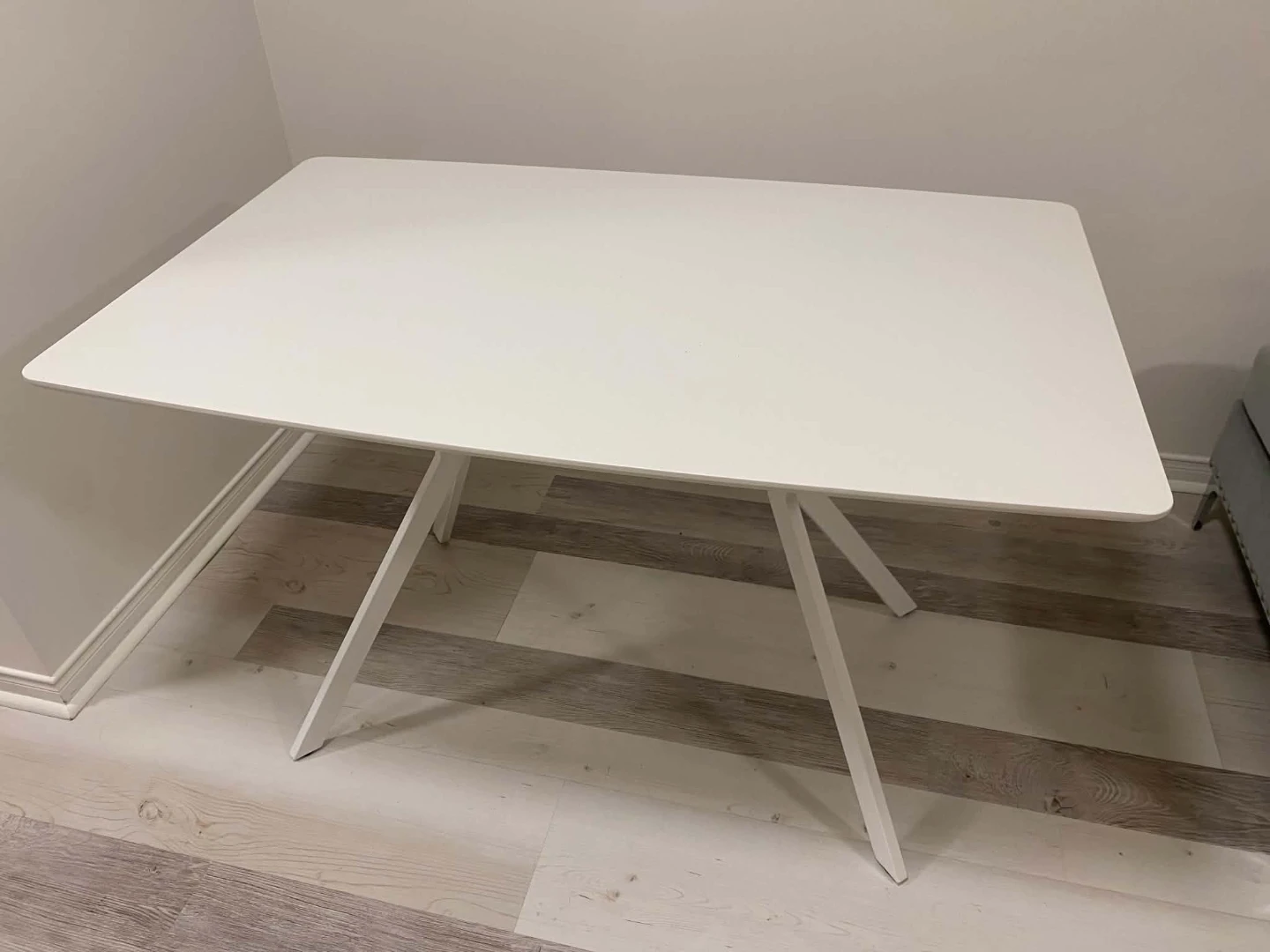White Dining Table Set with 4 Chairs - photo 3