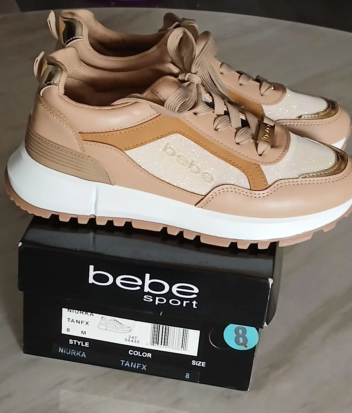 Bebe Sport Niurka Tanfx Sneakers Size 8 - photo 2