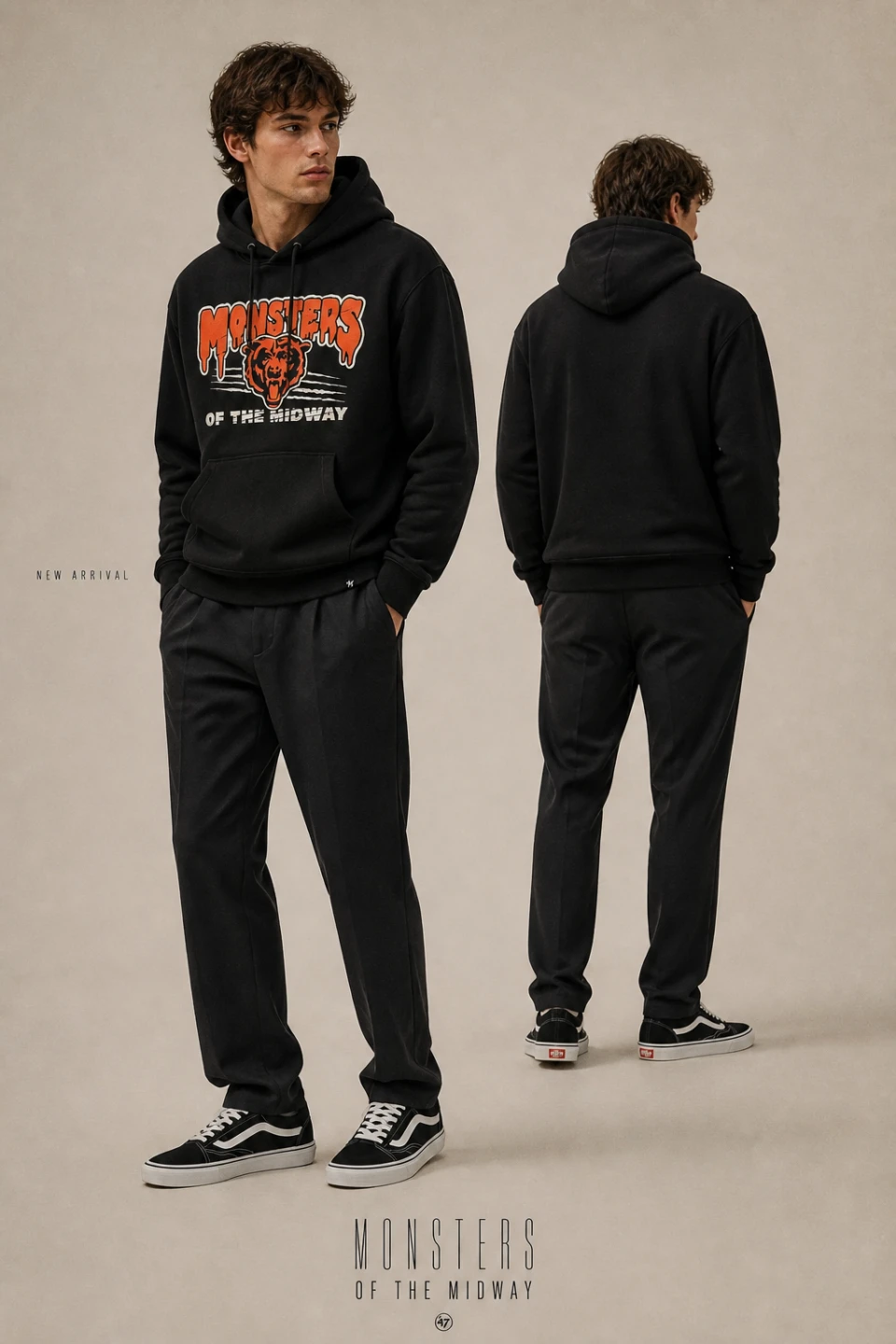 47 Brand Chicago Bears Monsters of the Midway Hoodie XL - photo 3