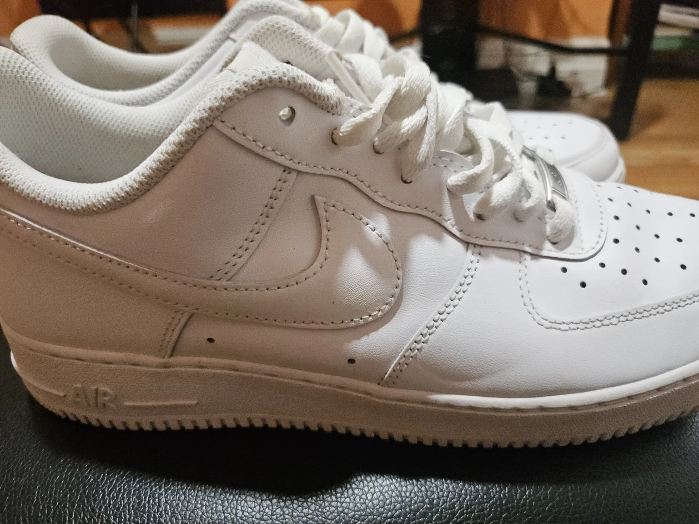 Nike men's white airforce one sneakers9 - photo 2