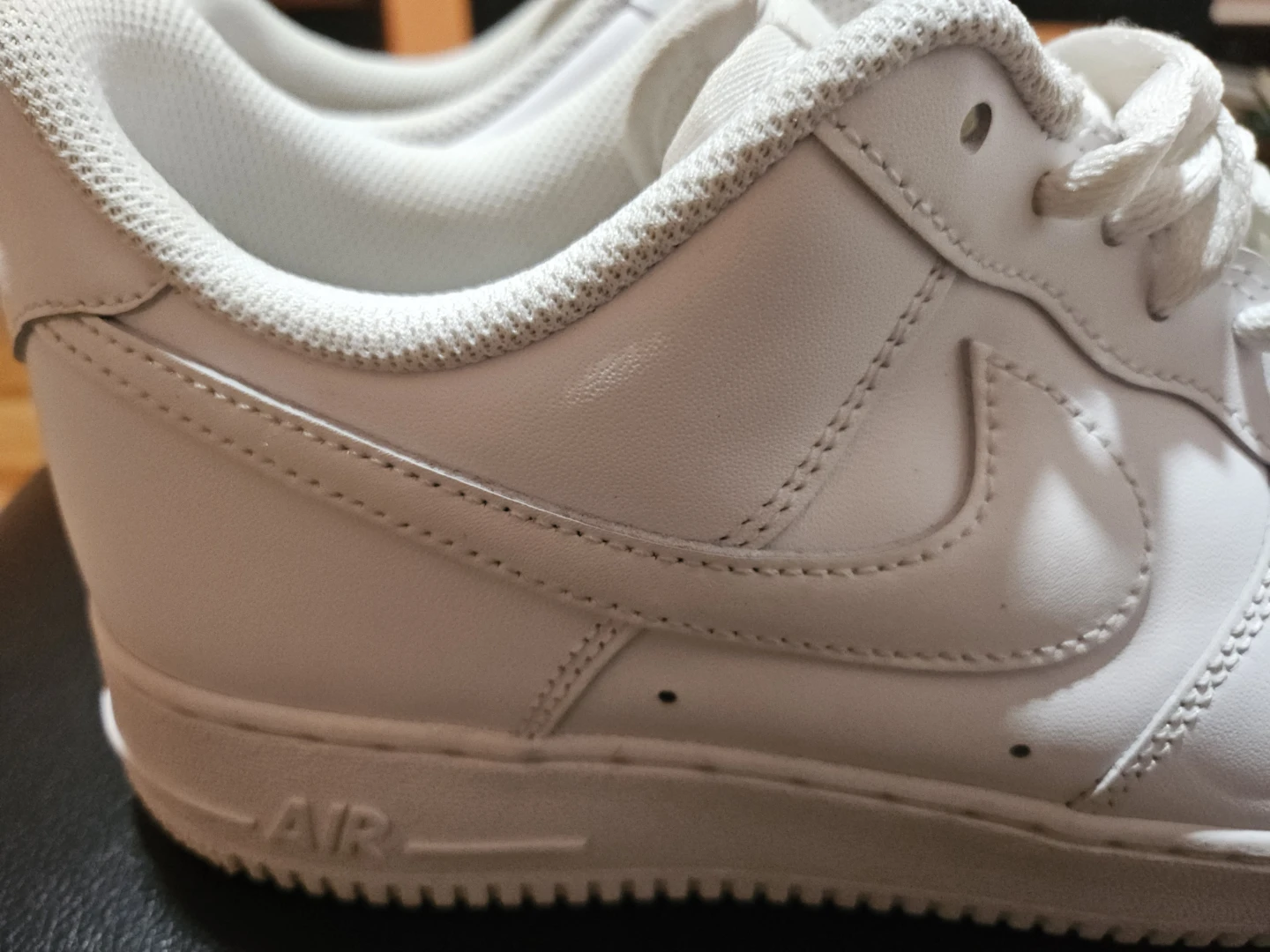 Nike men's white airforce one sneakers9 - photo 3