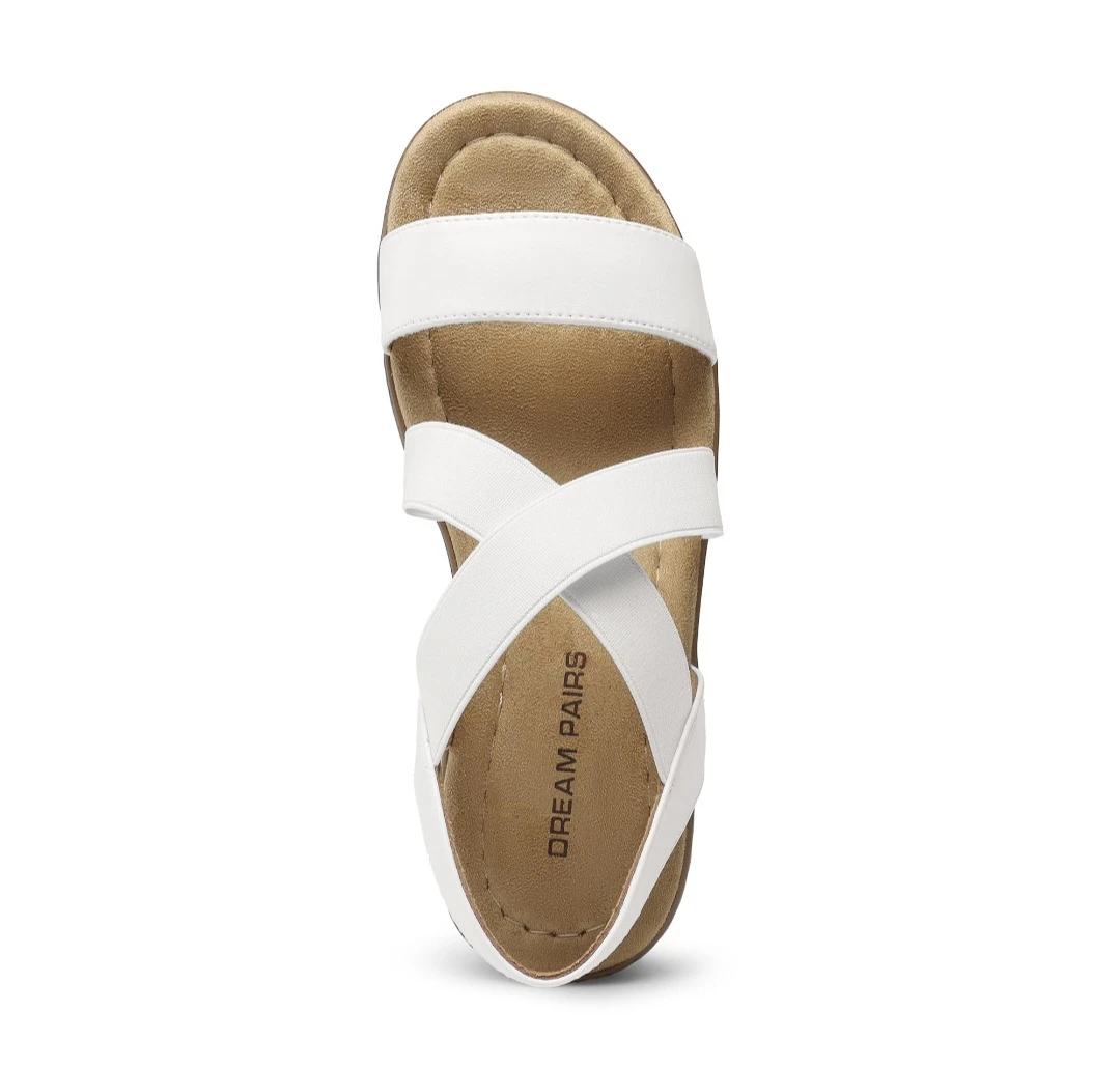Dream Pairs White Crisscross Strap Sandals⚽ - photo 4