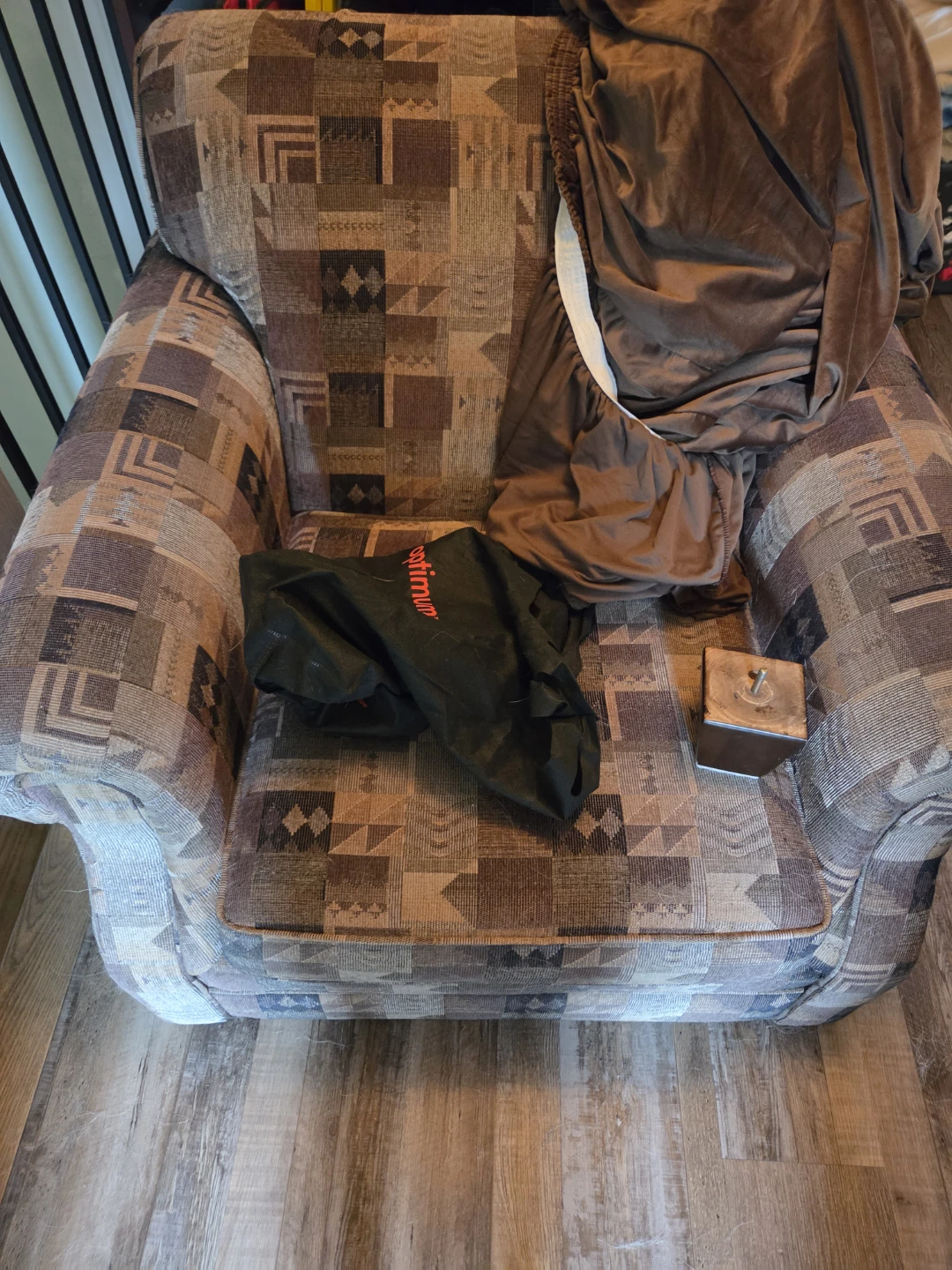 Armchair with cover