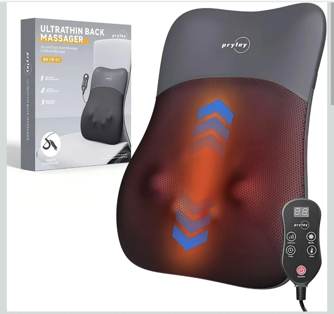Pryfey Ultrathin Back Massager with Heat