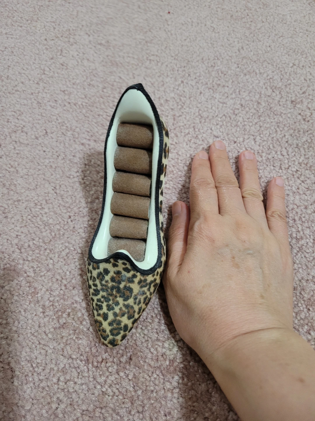 Leopard Print High Heel Ring Holder - photo 3