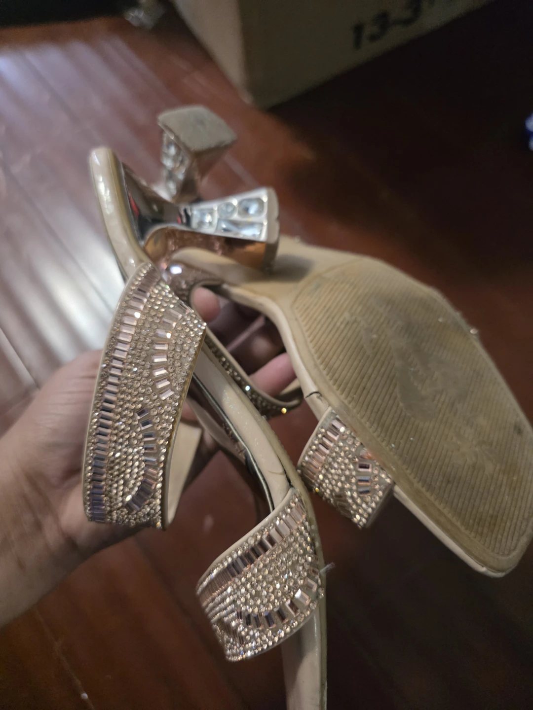 Sparkly Heeled Sandals - photo 2