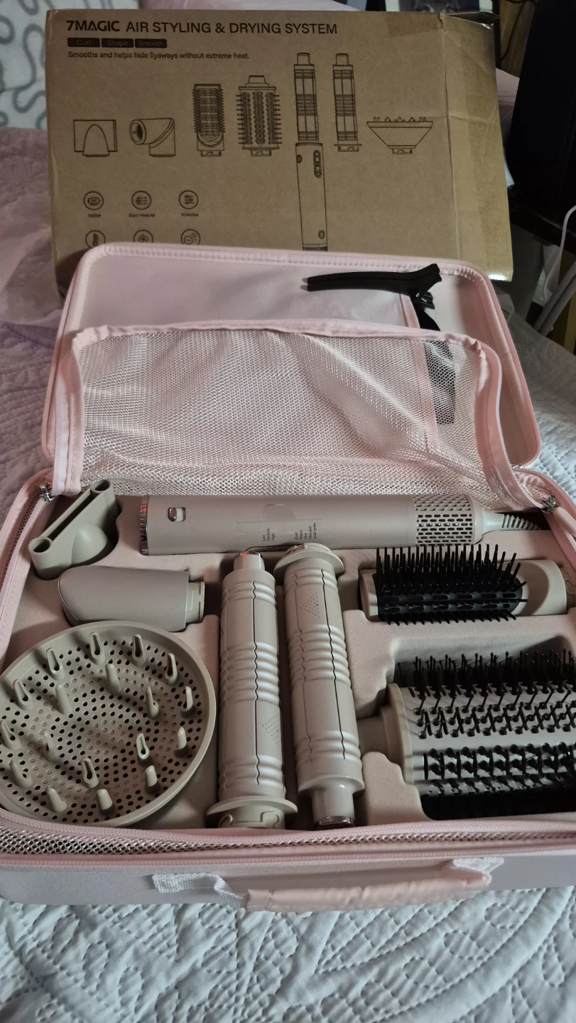 7MAGIC ,NEW Hair Dryer Brush & Styling System with Travel Case