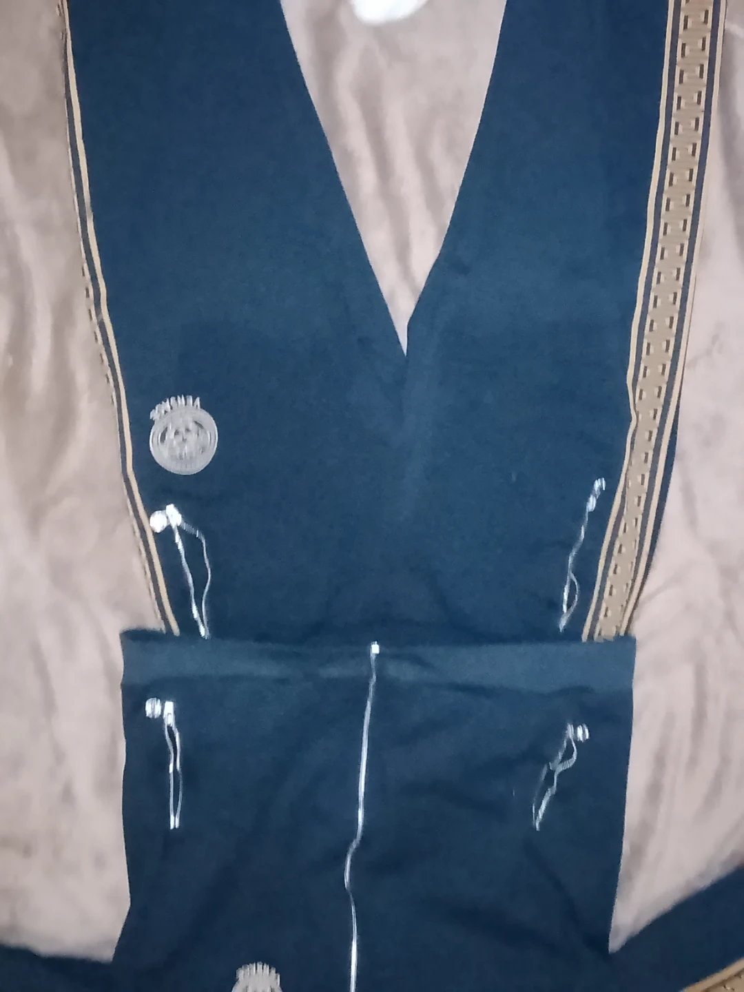 Versace Black Track Pants with Gold Medusa Logo - photo 4