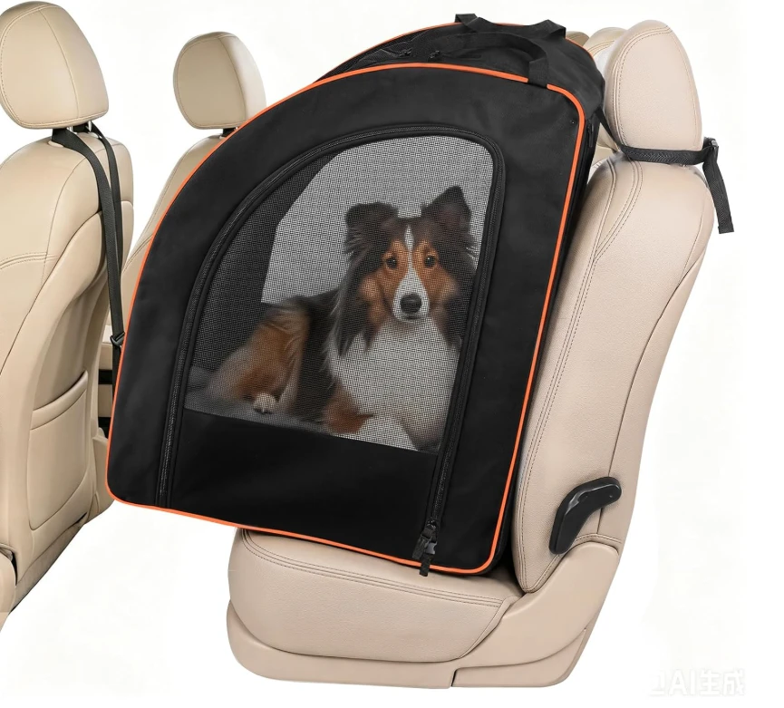 Dog Car Seat Carrier Enclosed Pet Travel Bag