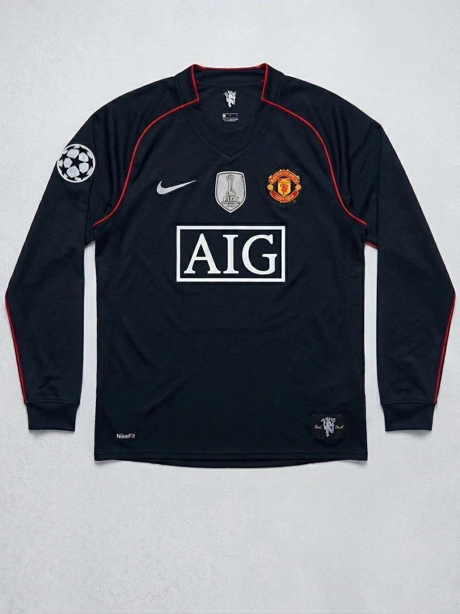 Man U 2008 black away kit
