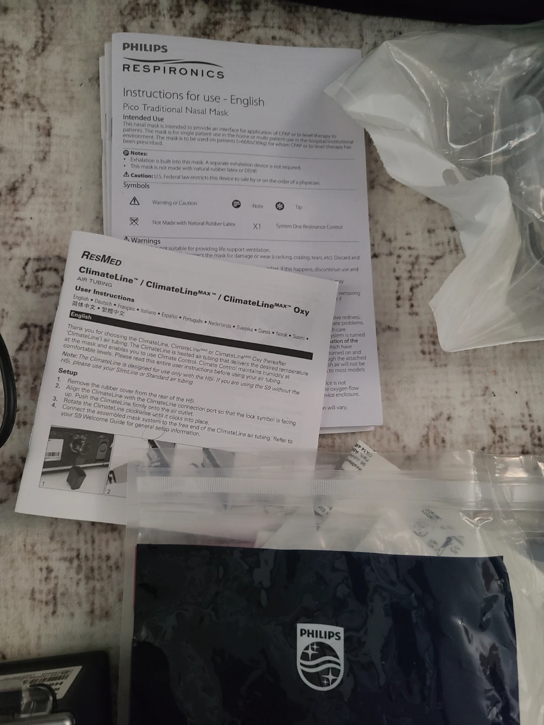 ResMed CPAP Machine with Philips Respironics Mask & Accessories - photo 5