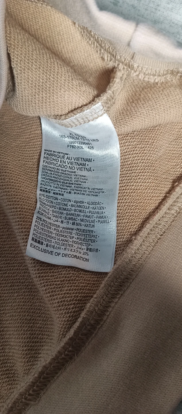 Jordan Brooklyn Fleece Pullover Hoodie Beige Hemp Embroidered - photo 3