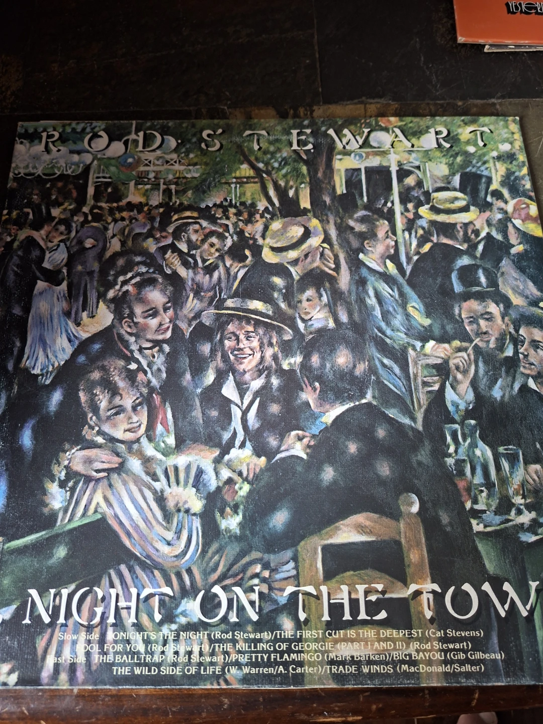 Rod Stewart Night On The Town Vinyl Record - photo 2
