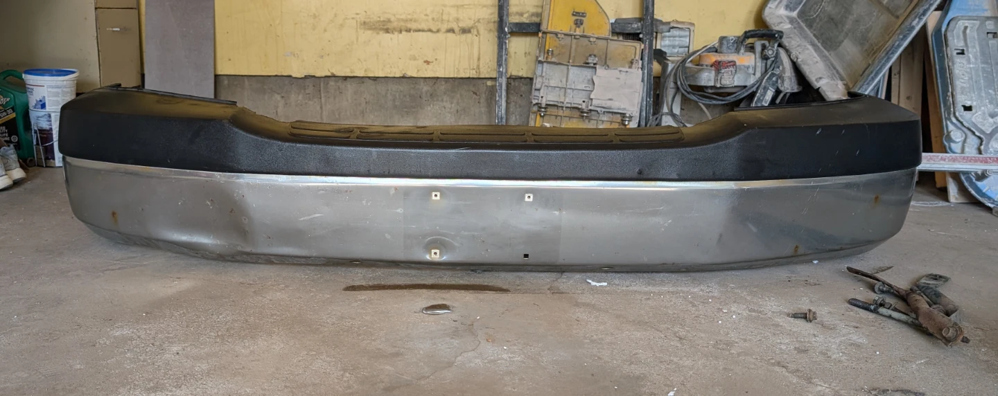 GMC Savannah or Chevy Express Front Bumper - Silver and Black - photo 5